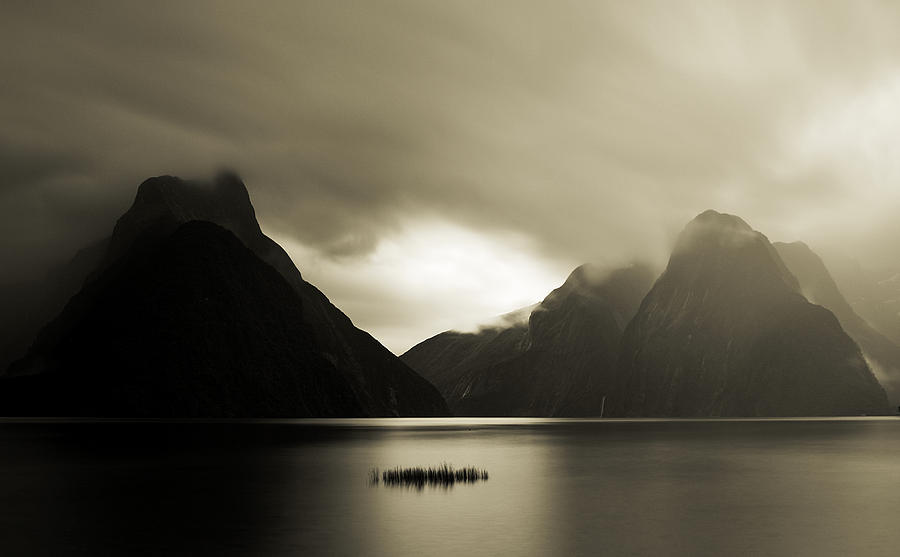Seascape Photograph - Milford Sound 1 by Mihai Florea Seascape Photograph - Milford Sound 1 by Mihai Florea