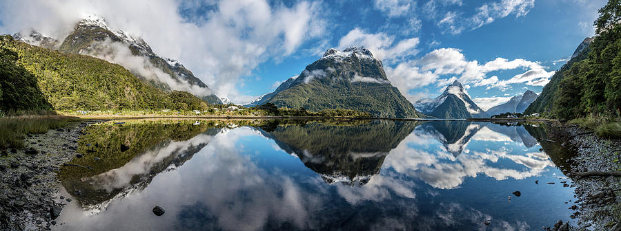 Milford Sound Panorama Pyrography by Quentin Dercour - Fine Art America