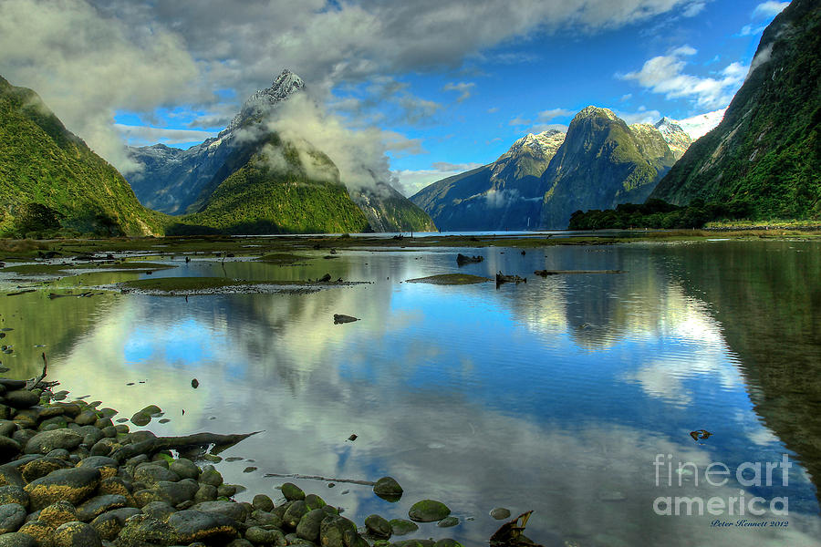 Milford Sound Photograph by Peter Kennett Milford Sound Photograph by Peter Kennett
