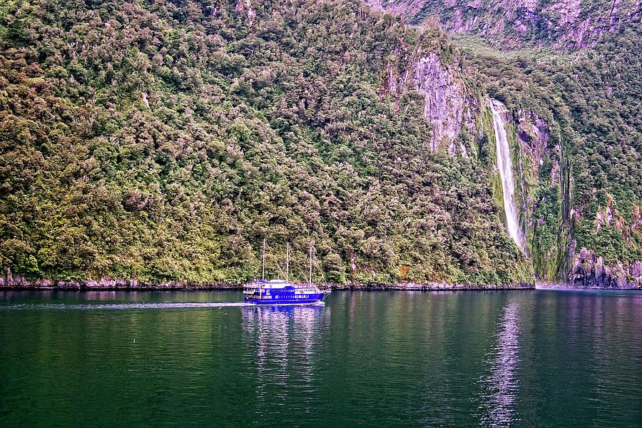 Milford Sound Waterfall Photograph by Catherine Reading