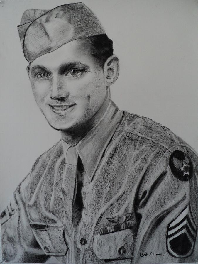 Military Heroes Drawing by Carla Carson