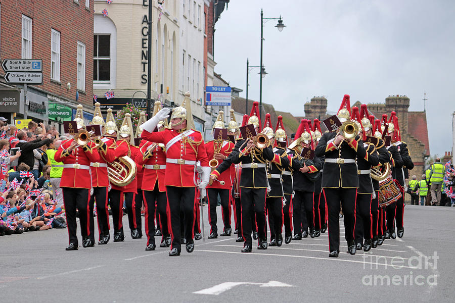 Military Marching Band Dorking Surrey UK Photograph by Julia Gavin