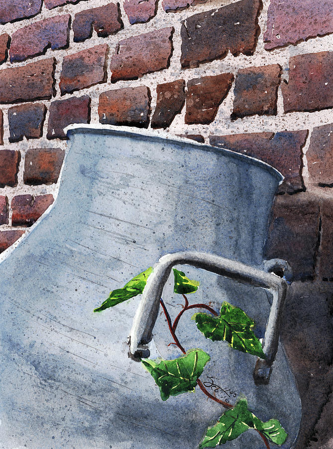 Milk Can Painting - Milk Can by Scott Brown Milk Can Painting - Milk Can by Scott Brown