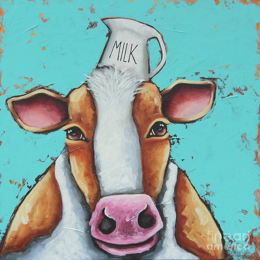 Milk is good for you Painting by Lucia Stewart