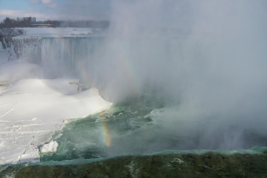 Milky Mist and Double Rainbows - Glorious Niagara Falls Photograph by Georgia Mizuleva