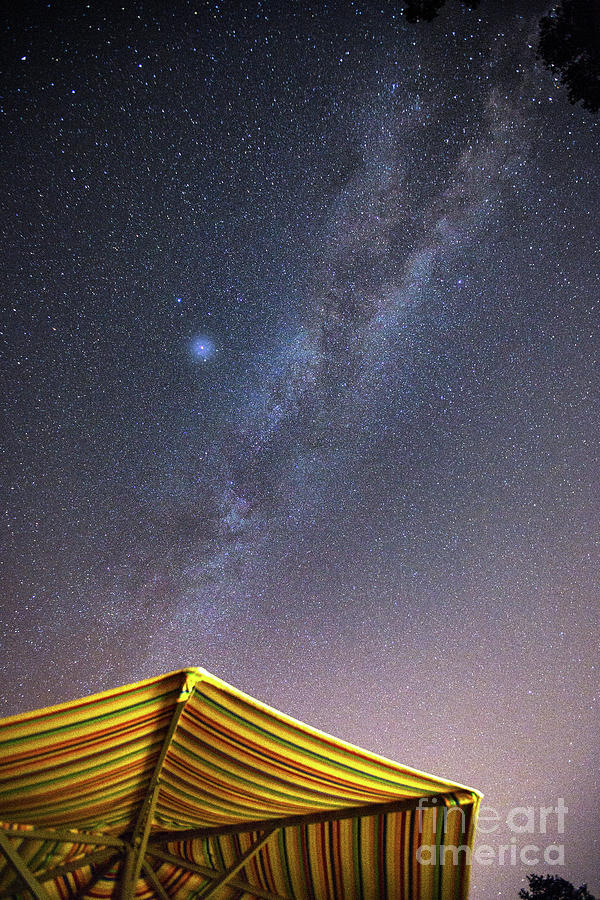 Milky Way And A Planet Over The Umbrella Photograph by Mimi Ditchie