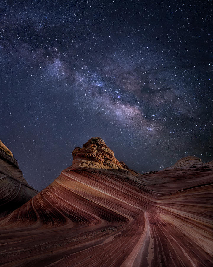 Landscape Photograph - Milky Way and the Wave by Michael Ash