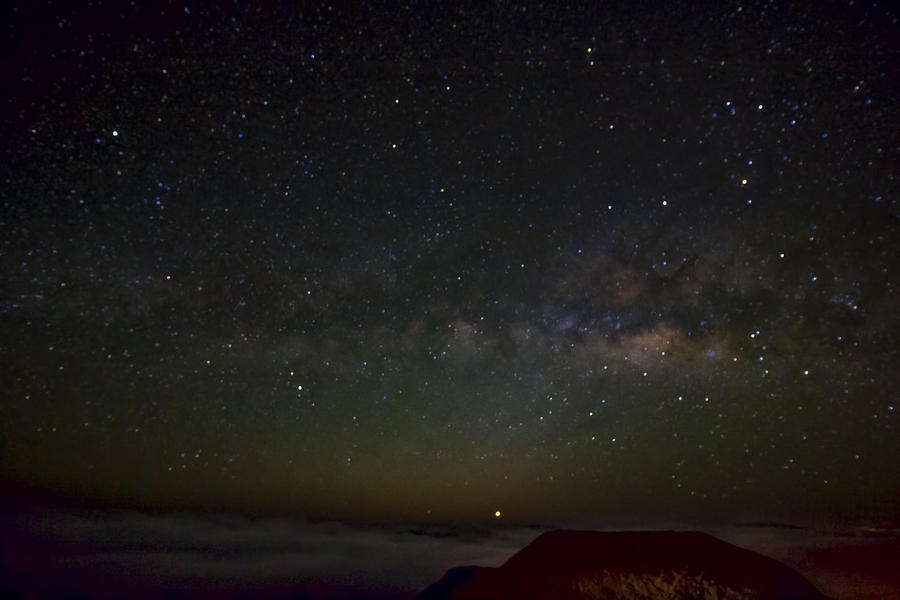 Milky Way and Venus over Haleakala Photograph by Josh Bryant