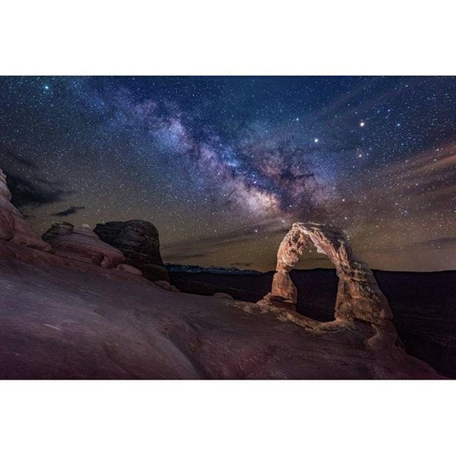 Nature Photograph - Milky Way At Delicate Arch 
#amazing by Michael Ash