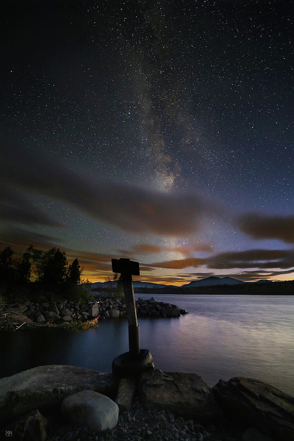 Milky Way at Flagstaff Lake Photograph by John Meader