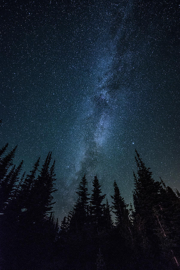 Milky Way at Mt Rainier Digital Art by Michael Lee