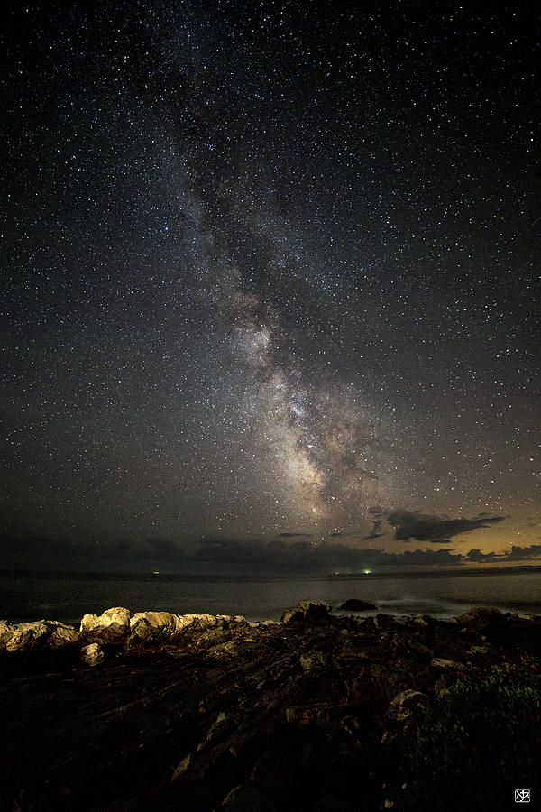 Milky Way at Pemaquid Photograph by John Meader
