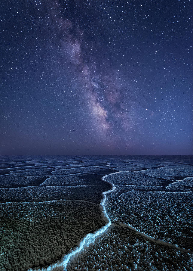 Milky Way at the Salt Flats Photograph by Michael Ash