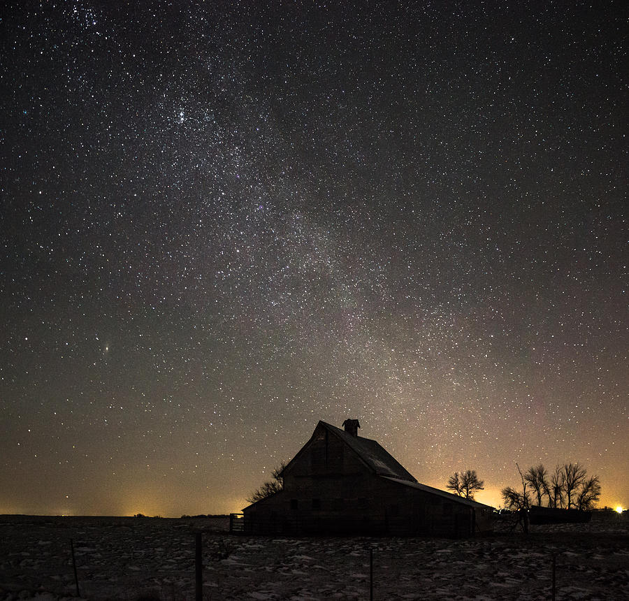 Farm Photograph - Milky Way Barn by AllScapes Photography