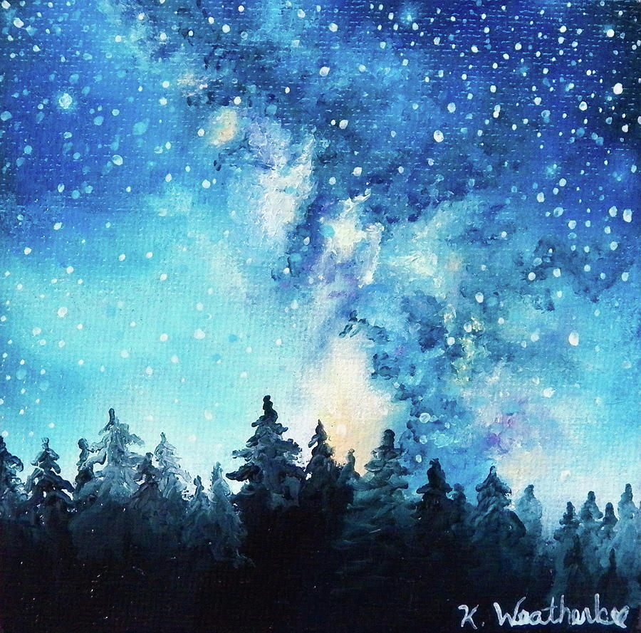 Milky Way Chaser Painting by Kari Weatherbee