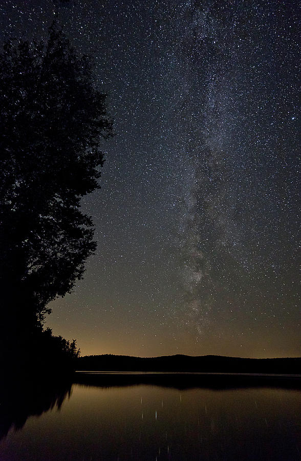 Milky Way Chocorua Lake Photograph by Benjamin Dahl