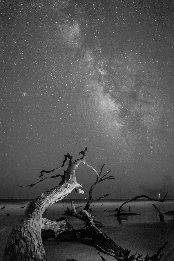 Milky Way in Monochrome Photograph by Ray Silva