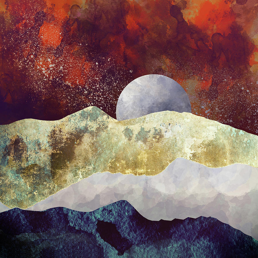 Mountain Digital Art - Milky Way by Katherine Smit