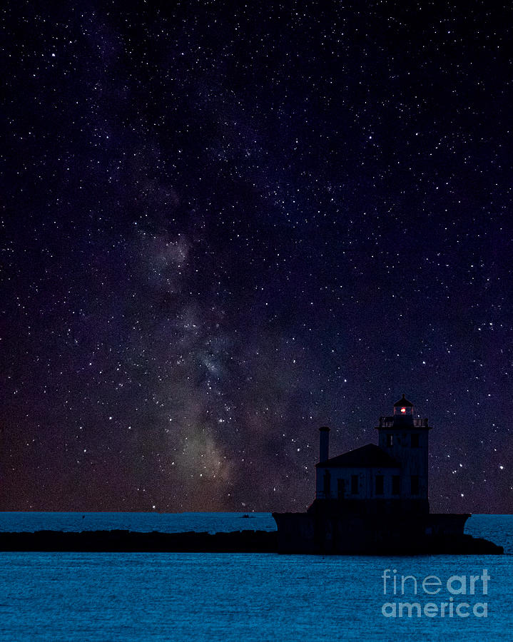 Milky Way Lighthouse Photograph by Phil Spitze
