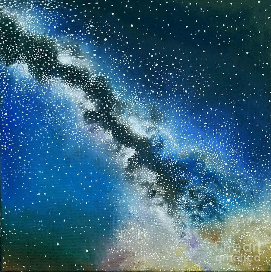 Milky Way Painting By Noemie Sierra - Fine Art America