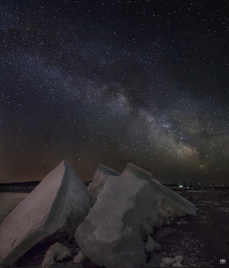 Milky Way on Ice Photograph by John Meader