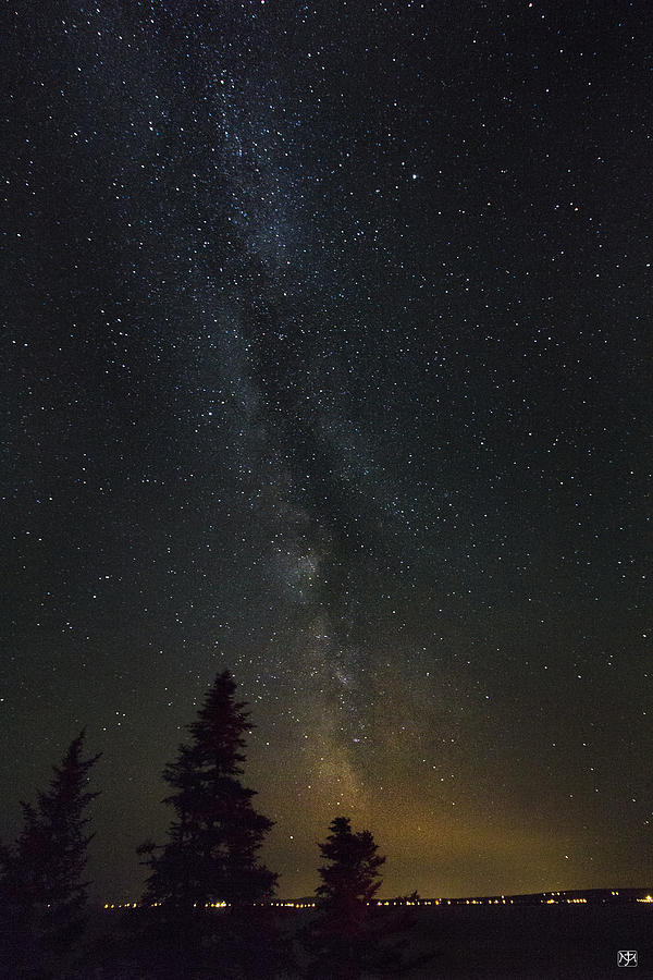 Milky Way Over Bay of Gaspe Photograph by John Meader