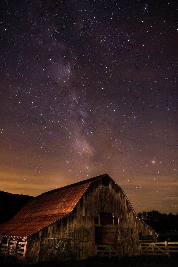 Milky Way over Boxley Barn Photograph by Eilish Palmer
