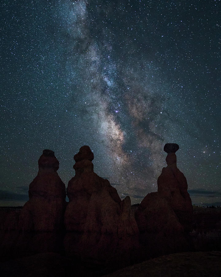 Milky Way over Bryce Canyon Photograph by James Udall