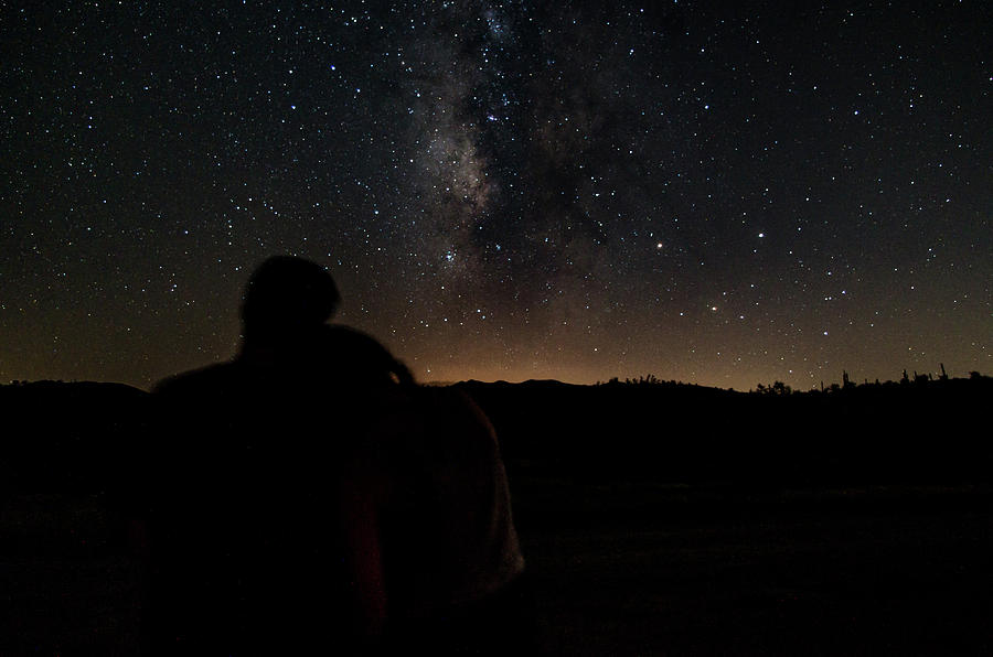 Milky way over couple Photograph by Elijah Kaufman - Fine Art America