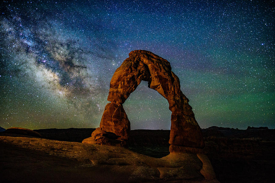 Milky Way Over Delicate Arch Photograph By Dean Bjerke Fine Art America