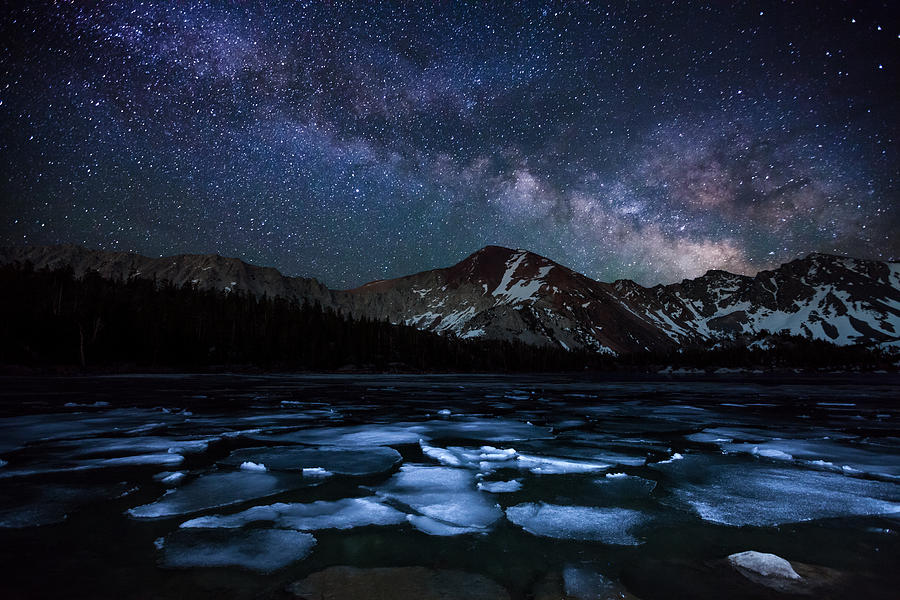 Milky Way over East Lake Photograph by Dan Barr - Fine Art America