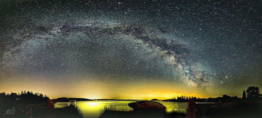 Milky Way over Griffin Bay Photograph by Thomas Ashcraft - Fine Art America