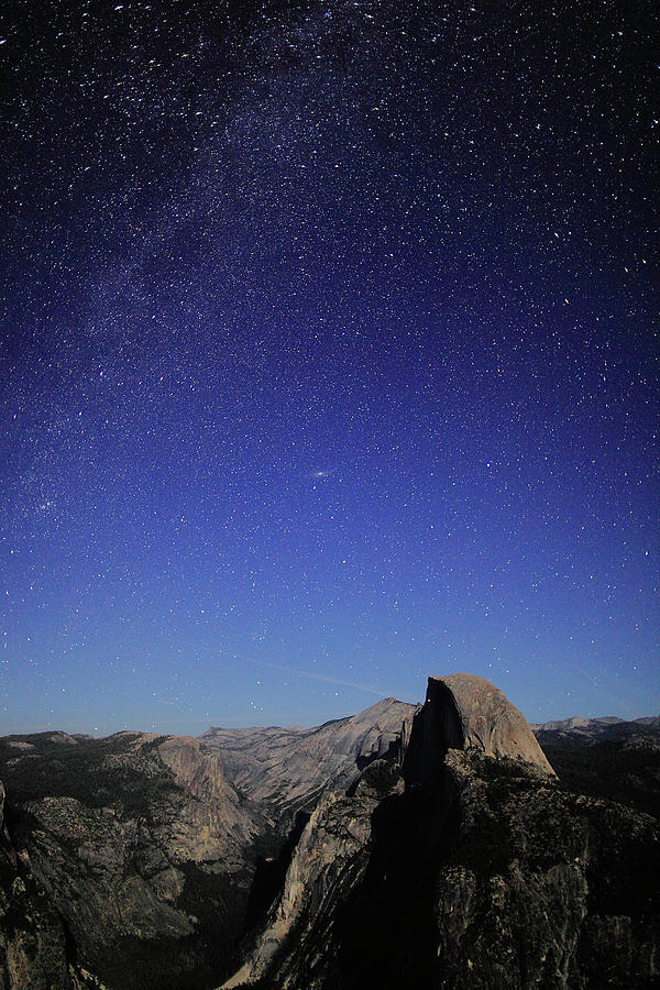 Yosemite National Park Photograph - Milky Way Over Half Dome by Rick Berk