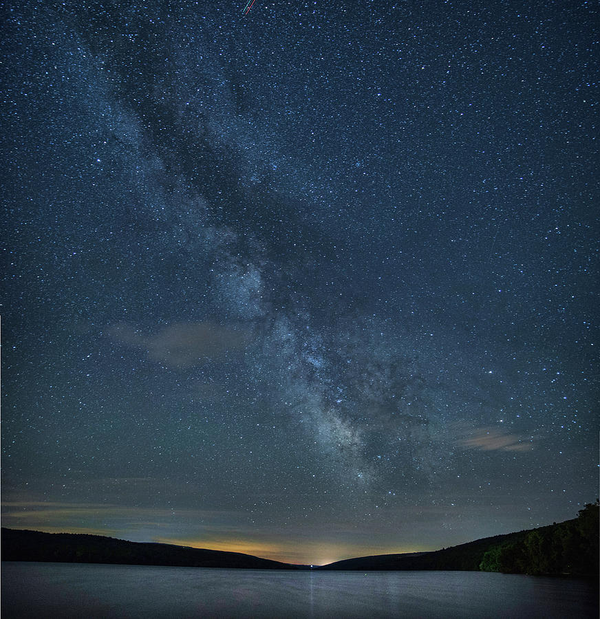 Milky Way over Hemlock Lake Photograph by Joe Granita