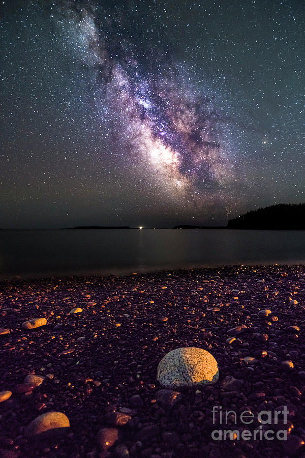Milky Way over Jasper Beach Photograph by Craig Shaknis