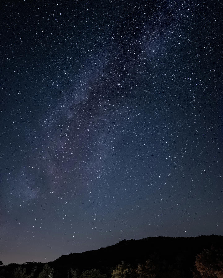Milky Way over Lake Henshaw Photograph by Adam Rainoff