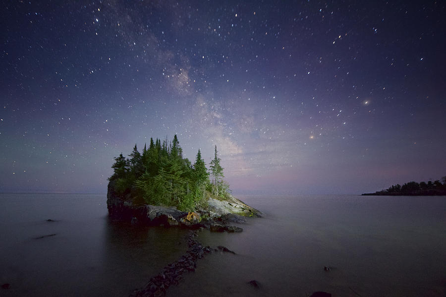 Milky Way Over Lake Superior Photograph by Craig Voth - Fine Art America