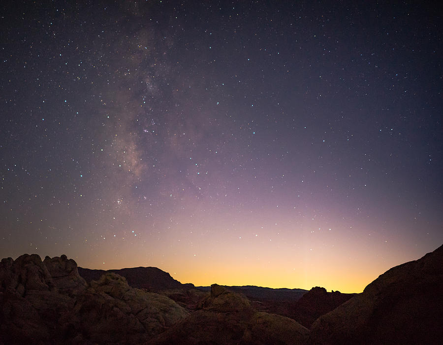 Las Vegas Photograph - Milky Way Over Las Vegas by Robert Alvarez