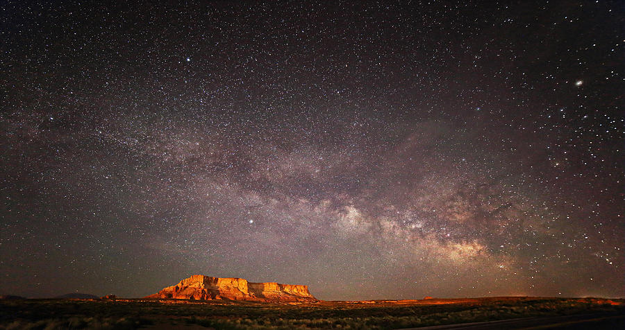 Milky Way over LeChee Rock near Page AZ Photograph by Jean Clark