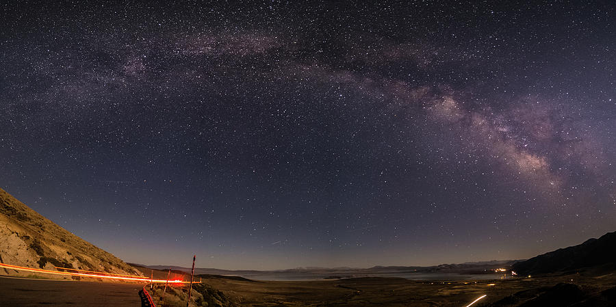 Milky Way over Mono Lake Photograph by Joe Kopp