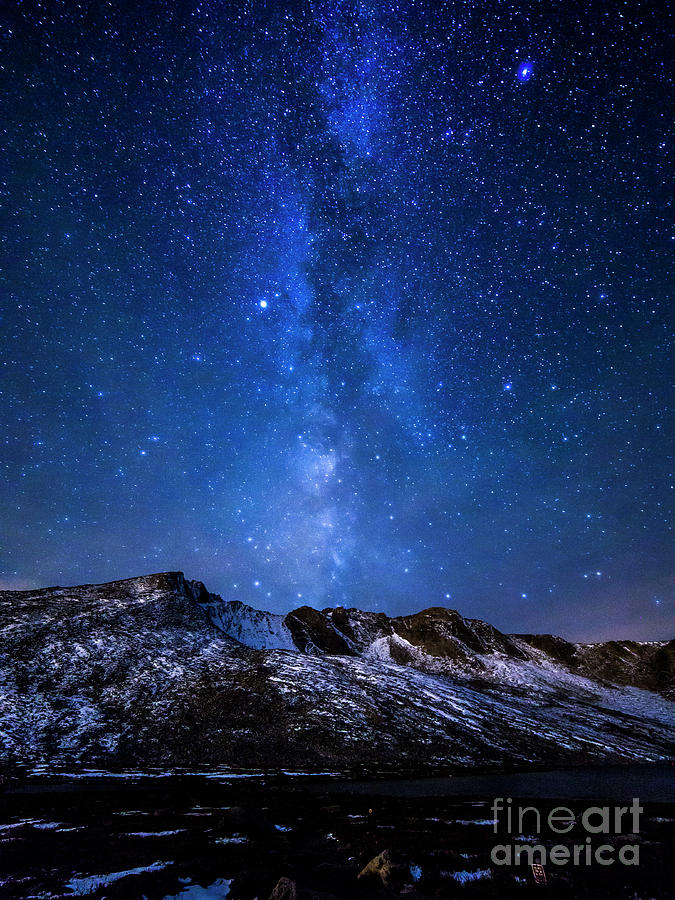 Milky Way Over Mount Evans Photograph