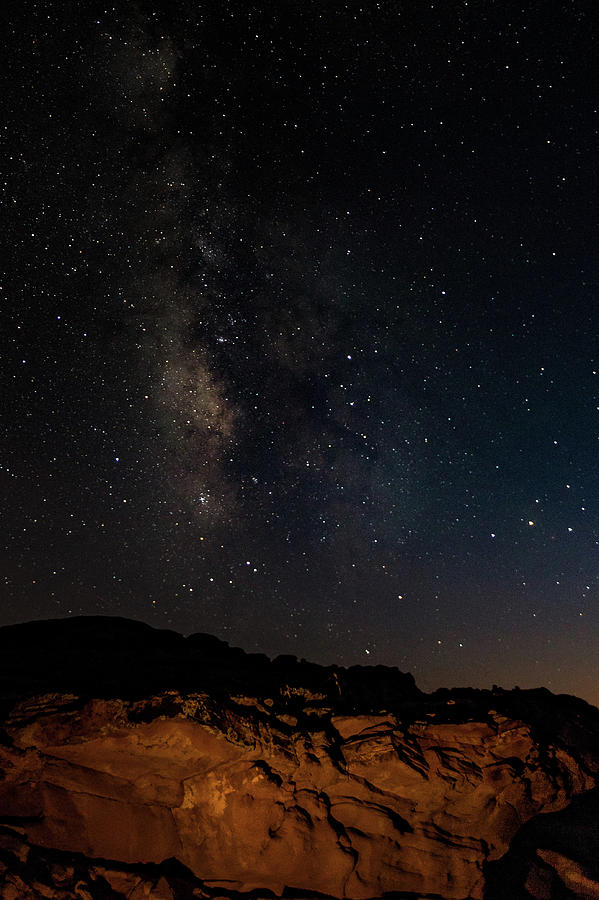 Milky Way Over Red Rocks Photograph