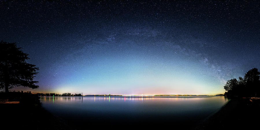 Milky Way over Seattle Photograph by Yoshiki Nakamura