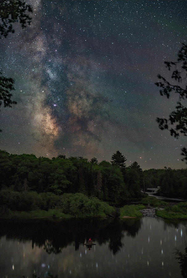 Milky Way over Tahquamenon Falls Photograph by Marybeth Kiczenski ...