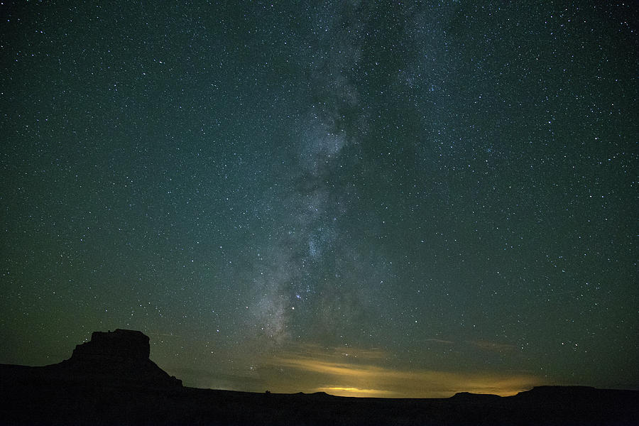 Milky way over the Fajada Butte Photograph by Kunal Mehra