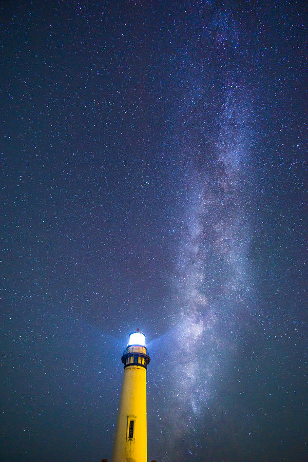 Milky Way Over The Pigeon Point Lighthouse Photograph by Asif Islam