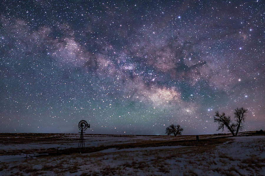 Milky Way Over the Prairie Photograph by Dawn Key