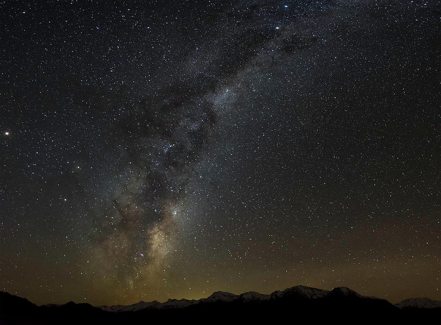 Milky way over the Southern Alps Photograph by Martin Capek