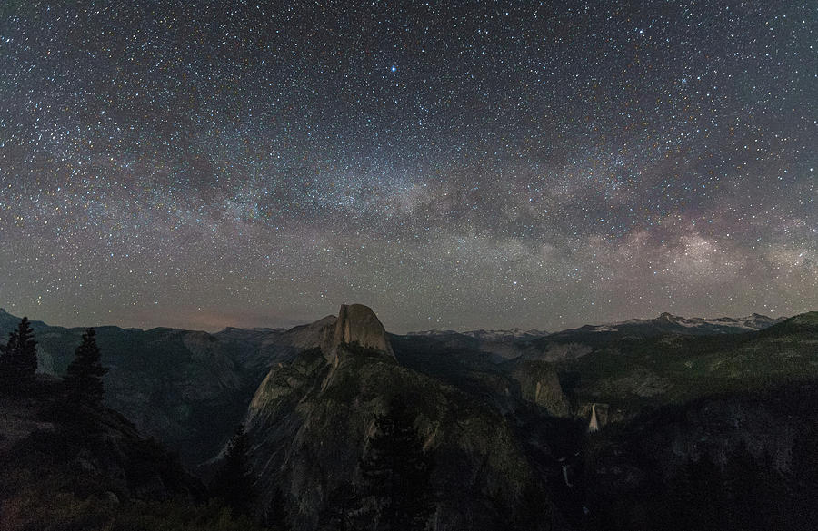 Milky Way Over the Valley Photograph by Kristopher Schoenleber