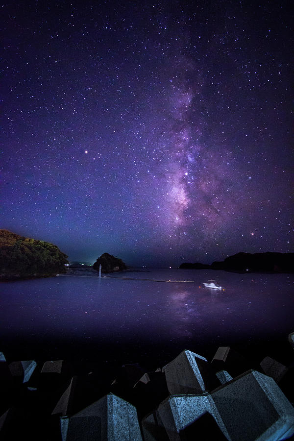 Milky Way Over the Water Photograph by Philip Walker | Fine Art America